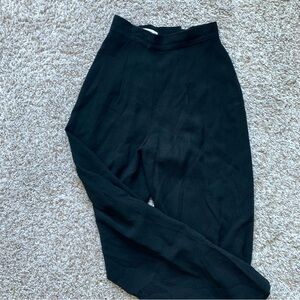 ZELDA Black High-Waisted Wide Leg Work Pants